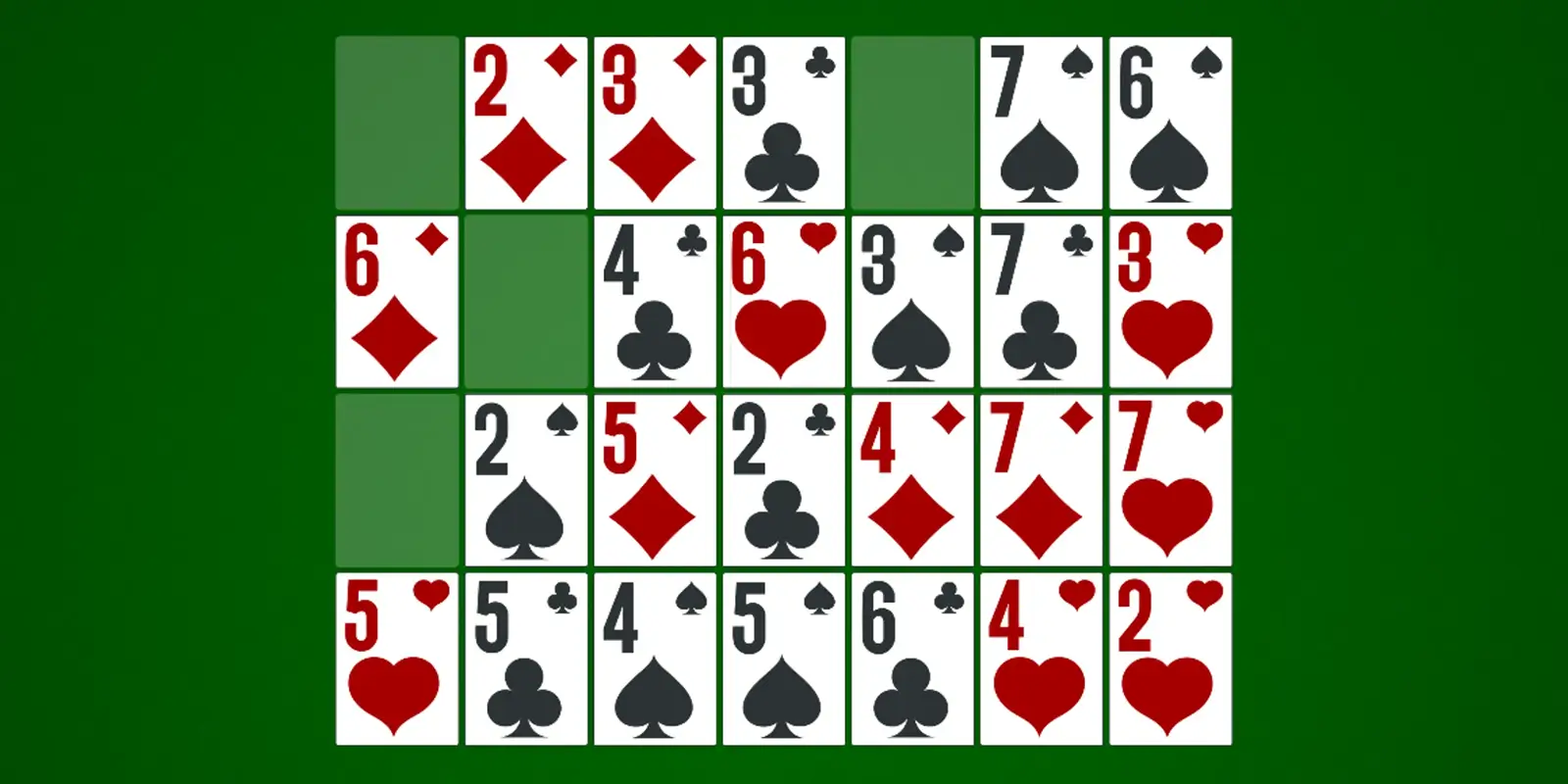 Addiction 7 Solitaire Game Setup